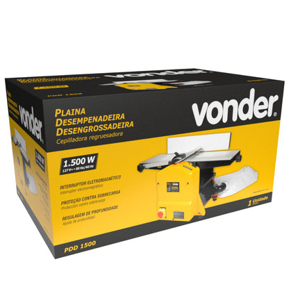 Plaina desempenadeira desengrossadeira, 1.500 W, PDD1500, VONDER