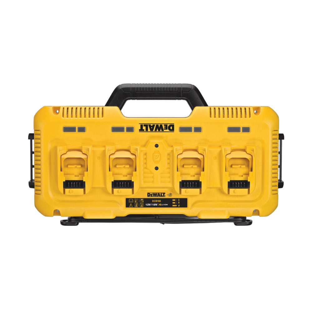 Multicarregador de baterias, 4 entradas 12 V / 20 V / 60 V MAX LI-ION, 220 V~, DCB104-B2, DEWALT