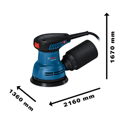 Lixadeira roto-orbital 5", 24.000/min (opm), GEX 125, BOSCH