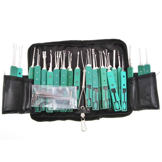 KLOM 32 Pieces Lock Pick Set - Conjunto Completo de Ferramentas para Abertura de Fechaduras