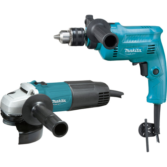 Combo Furadeira de impacto 1/2" 500 W + Esmerilhadeira angular 4.1/2" 600 W, 127 V-220V~,  MAKITA