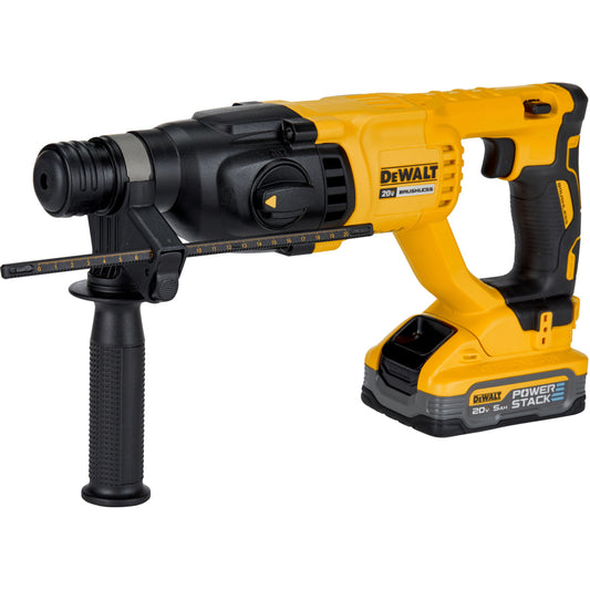 Martelete perfurador e rompedor, com 2 baterias 20 V - 5 Ah e carregador,  DEWALT